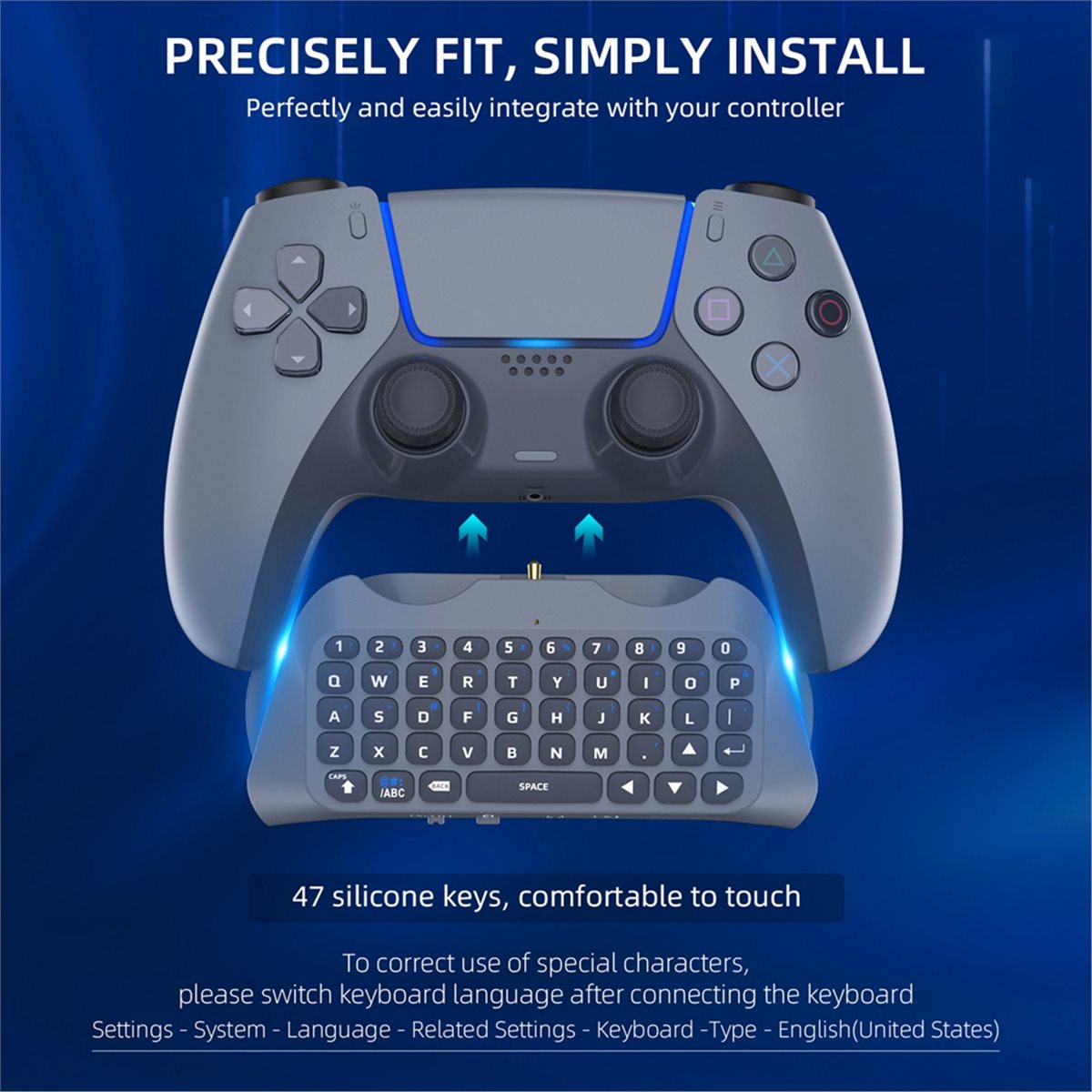 Gaming Keyboard Mini - لوحة مفاتيح لاسلكية للألعاب من Goodidea