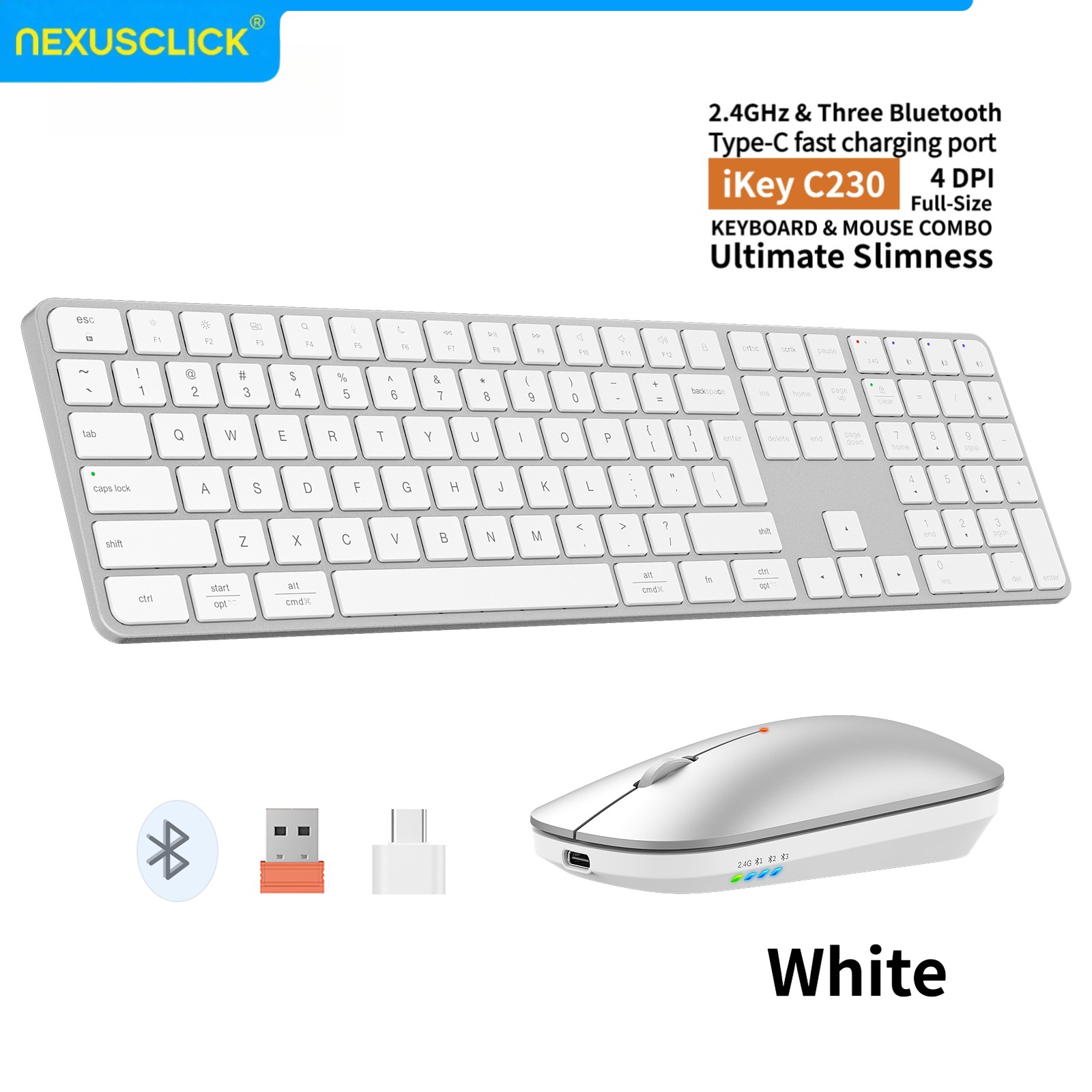 Gaming Keyboard And Mouse Combo Wireless - لوحة مفاتيح وماوس لاسلكي قابل للشحن