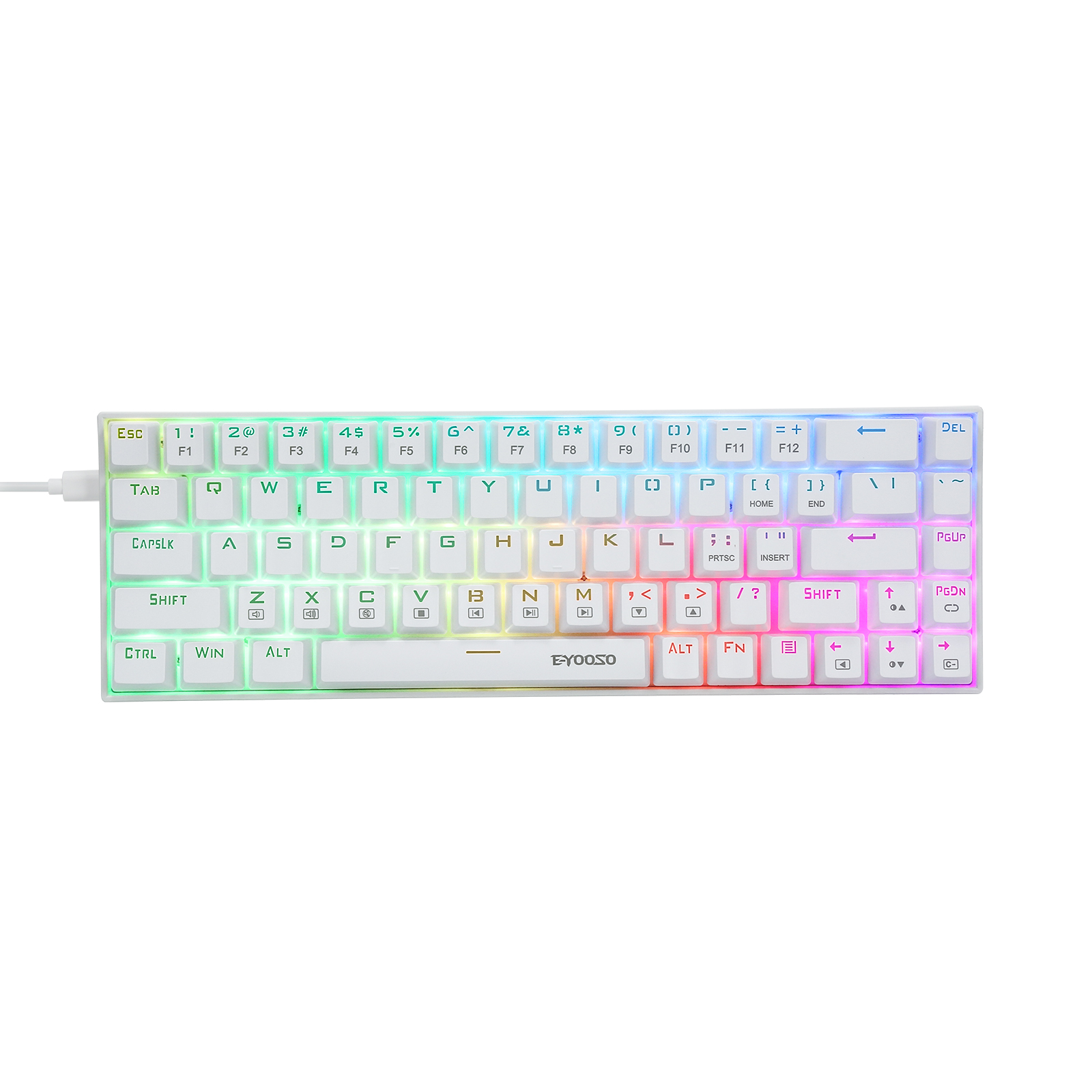 Gaming Keyboard E Yooso - Z-686 لوحة مفاتيح ألعاب ميكانيكية صغيرة