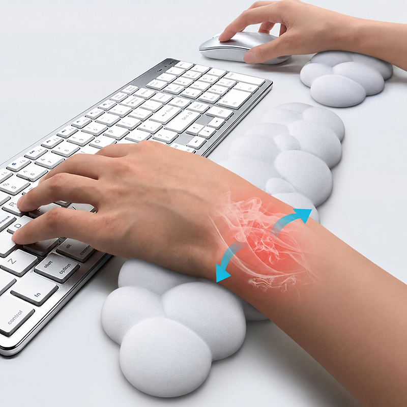 Keyboard Mouse Bundle Gaming - لوحة ماوس مع مسند للمعصم، لوحة