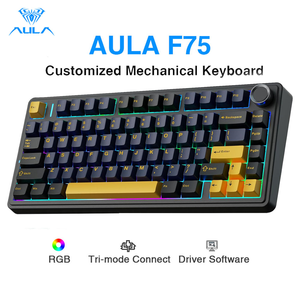 Gaming Keyboard Number Pad - لوحة مفاتيح ميكانيكية Aula F75، مفاتيح