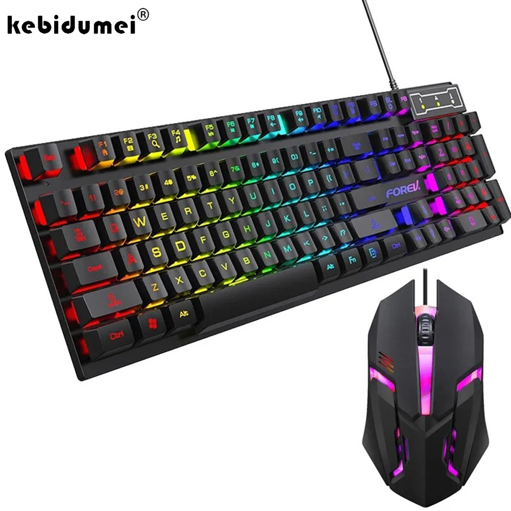 Gaming Keyboard And Mouse Converter For Mobile - كيبيدومي لوحة مفاتيح ميكانيكية بإضاءة خلفية