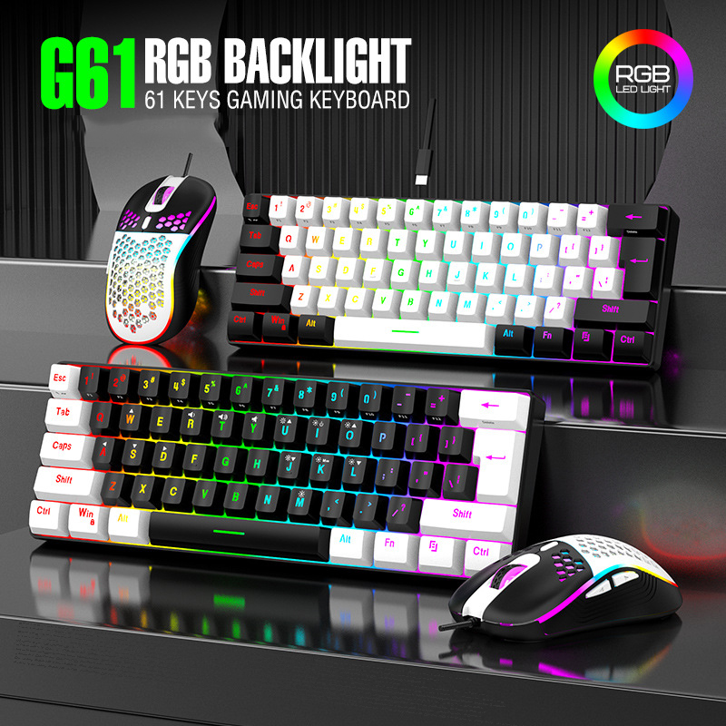 Keyboard Mouse Bundle Gaming - مجموعات لوحة مفاتيح وماوس للألعاب بإضاءة