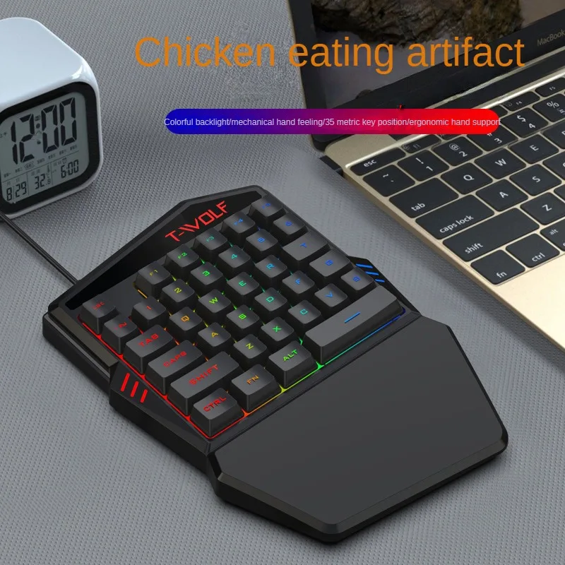 طقم لوحة مفاتيح بيد واحدة ، لع - مراجعة Gaming Keyboard Mini وسعره