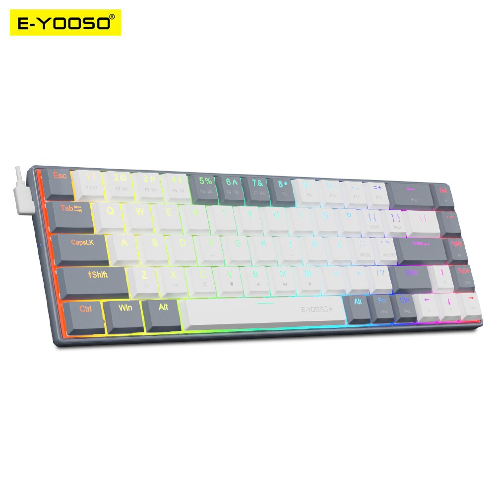 لوحة مفاتيح الألعاب الميكانيكي - مراجعة Gaming Keyboard E Yooso وسعره