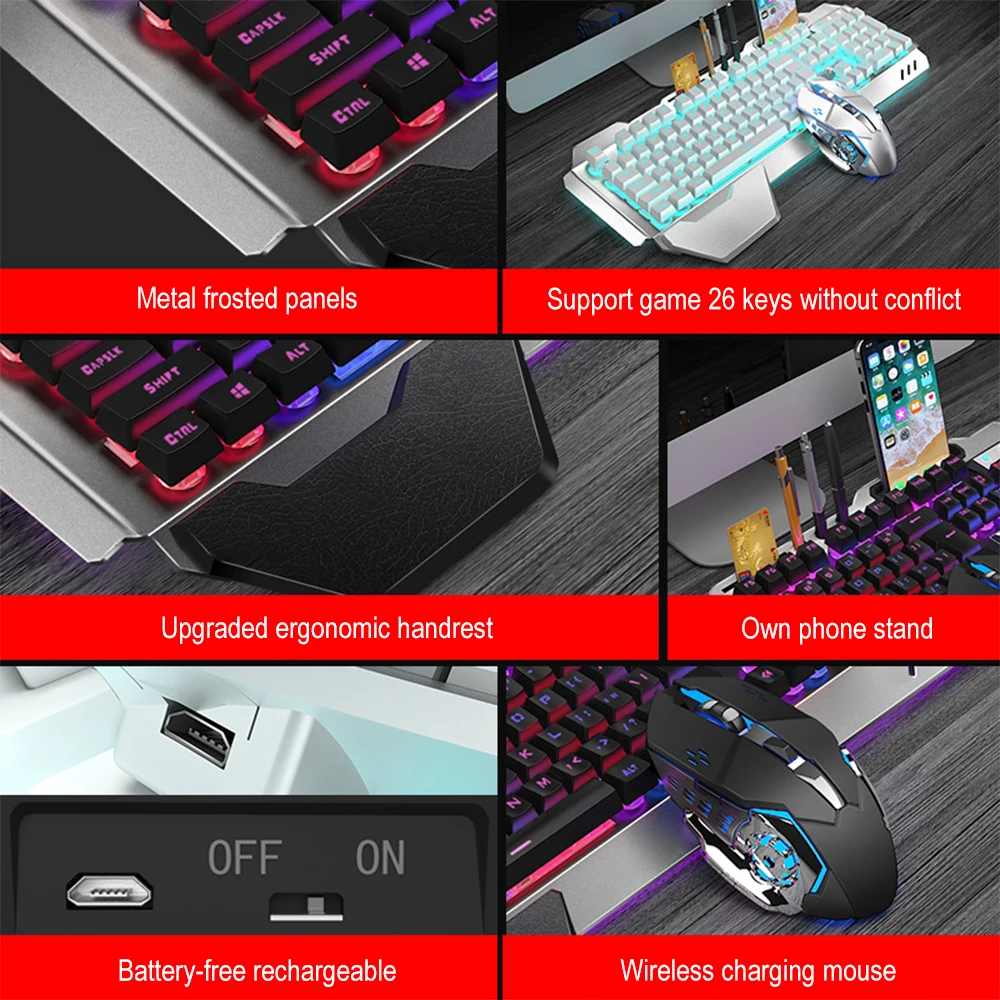 K680 لوحة مفاتيح وماوس لاسلكي  - مراجعة Gaming Keyboard And Mouse Combo Wireless وسعره
