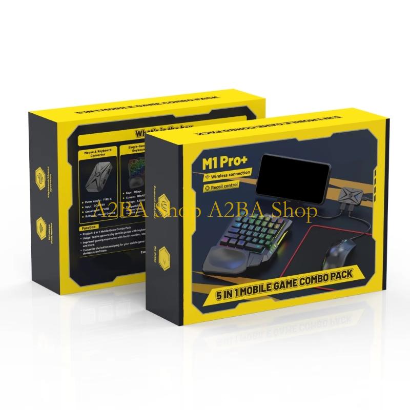 A2BA محول ماوس لوحة المفاتيح ا - مراجعة Gaming Keyboard And Mouse Converter For Mobile وسعره