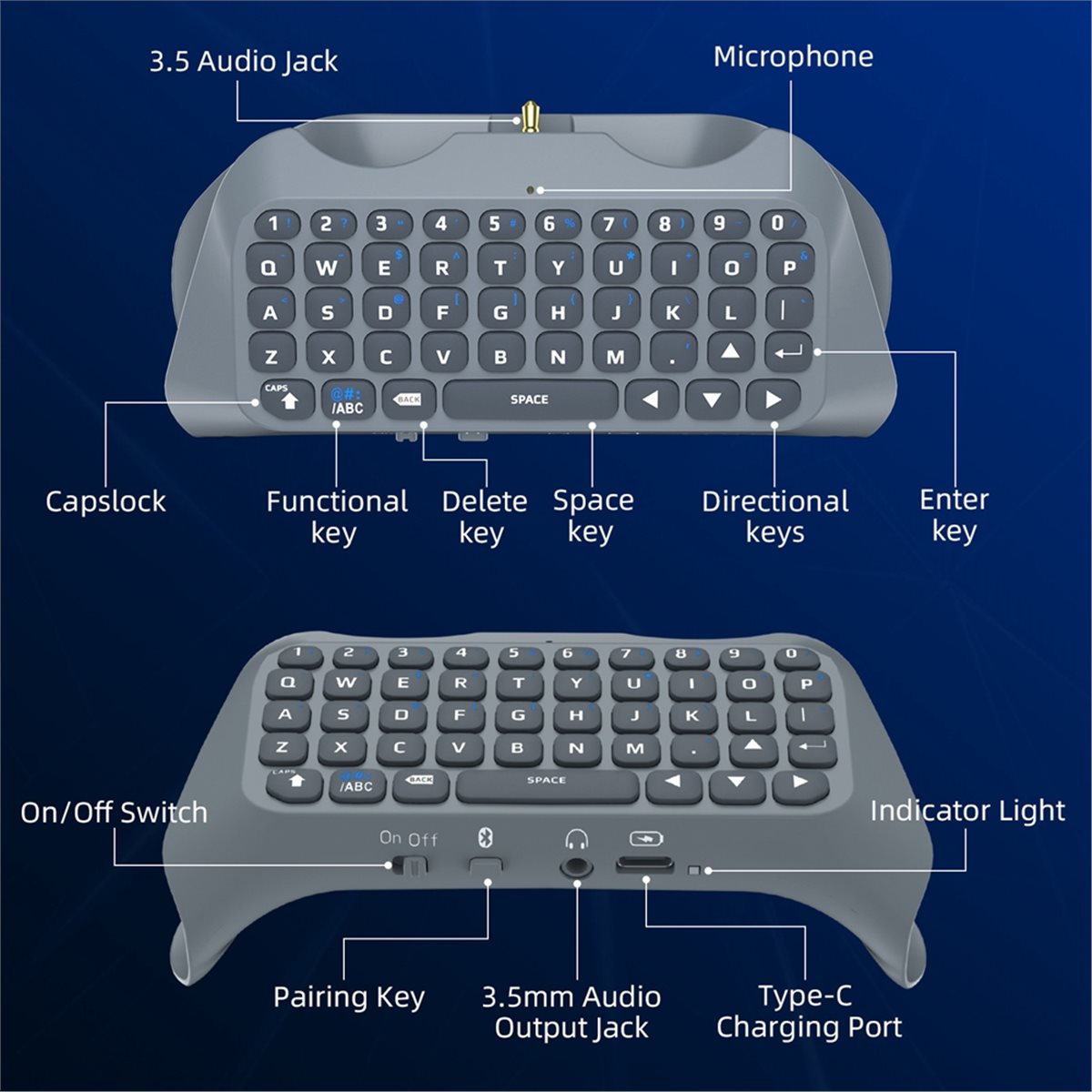لوحة مفاتيح لاسلكية للألعاب من - مراجعة Gaming Keyboard Mini وسعره
