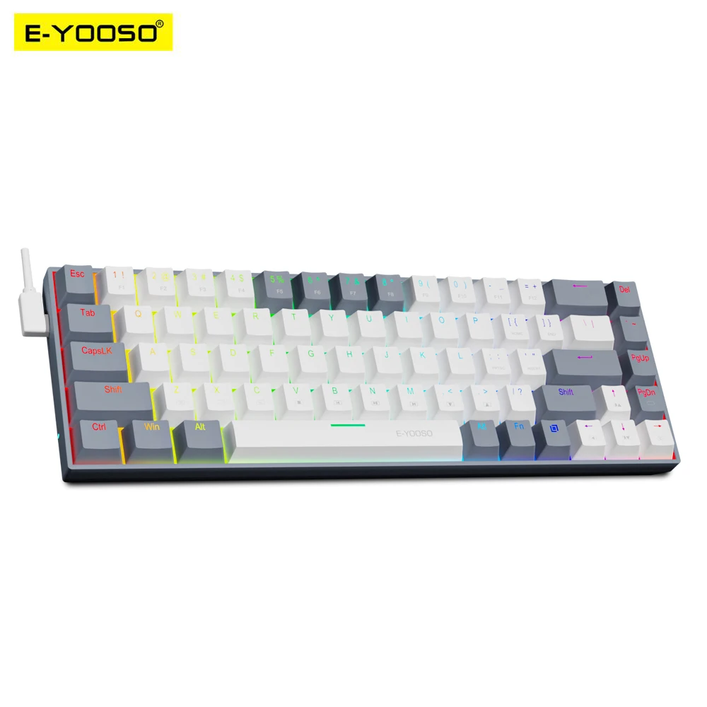 لوحة مفاتيح الألعاب الميكانيكي - مراجعة Gaming Keyboard E Yooso وسعره