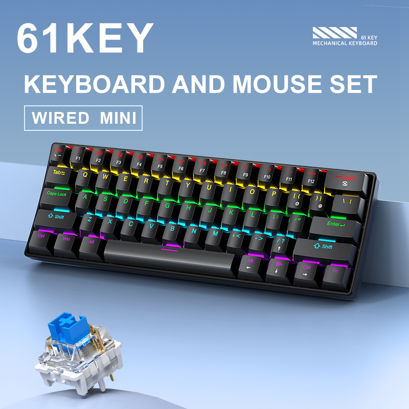 لوحة مفاتيح ميكانيكية صغيرة من - مراجعة Gaming Keyboard And Mouse Combo وسعره