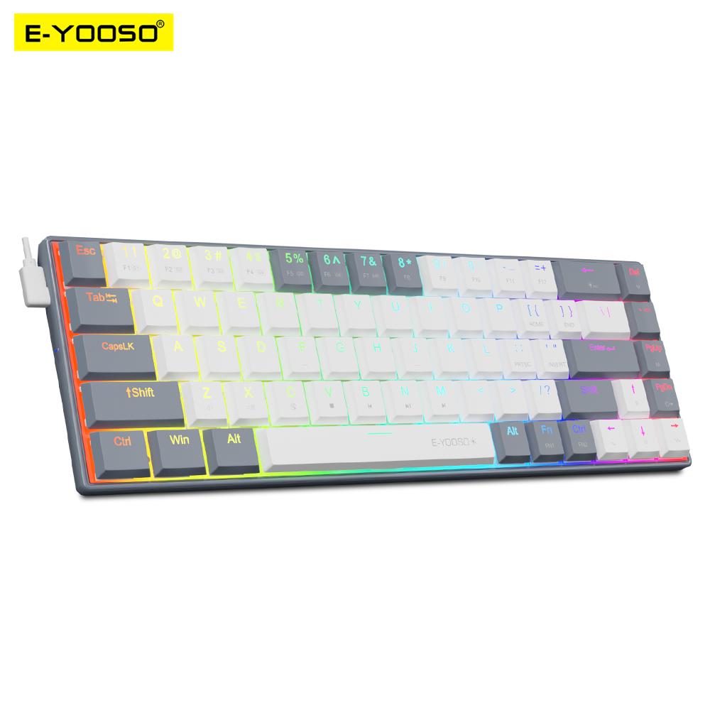 لوحة مفاتيح الألعاب الميكانيكي - مراجعة Gaming Keyboard E Yooso وسعره