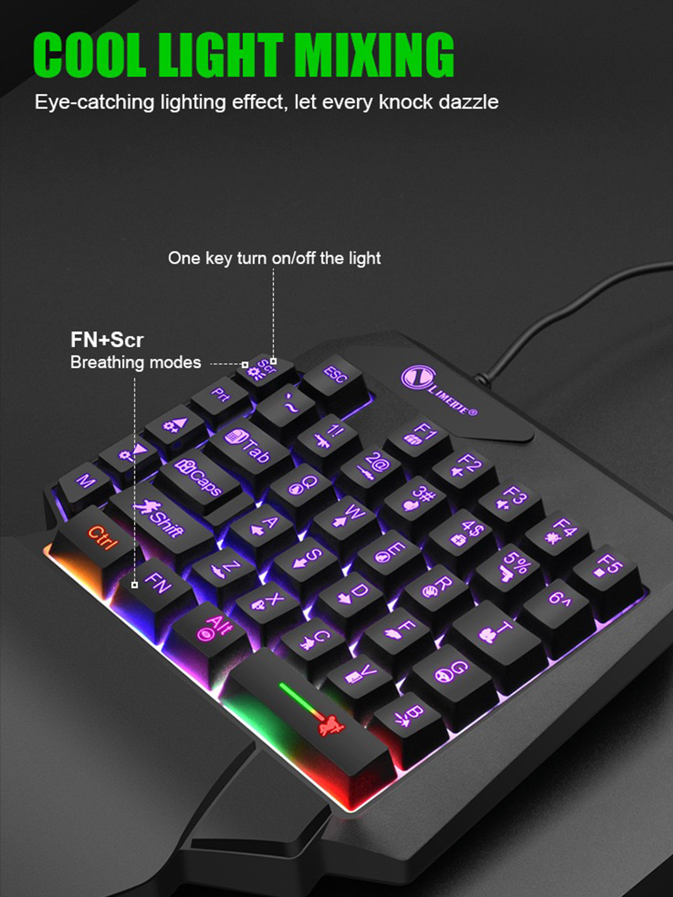 لوحة مفاتيح ميكانيكية سلكية لل - مراجعة Gaming Keyboard And Mouse Converter For Mobile وسعره