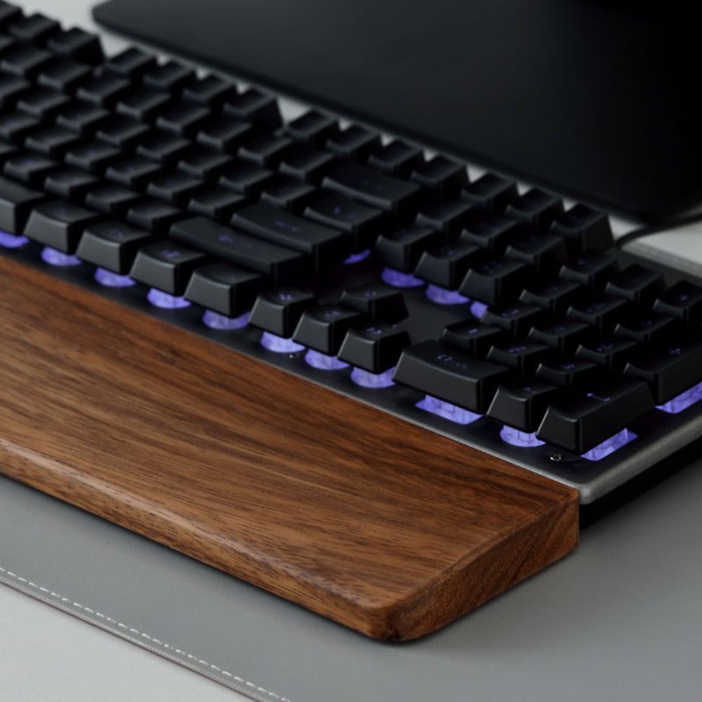 مسند معصم خشبي جديد للوحة المف - مراجعة Wrist Rest Wood وسعره