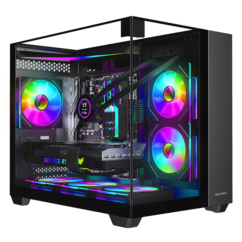 كمبيوتر ألعاب مكتبي مع معالج R - مراجعة Nvidia Vga Rtx 4060 وسعره