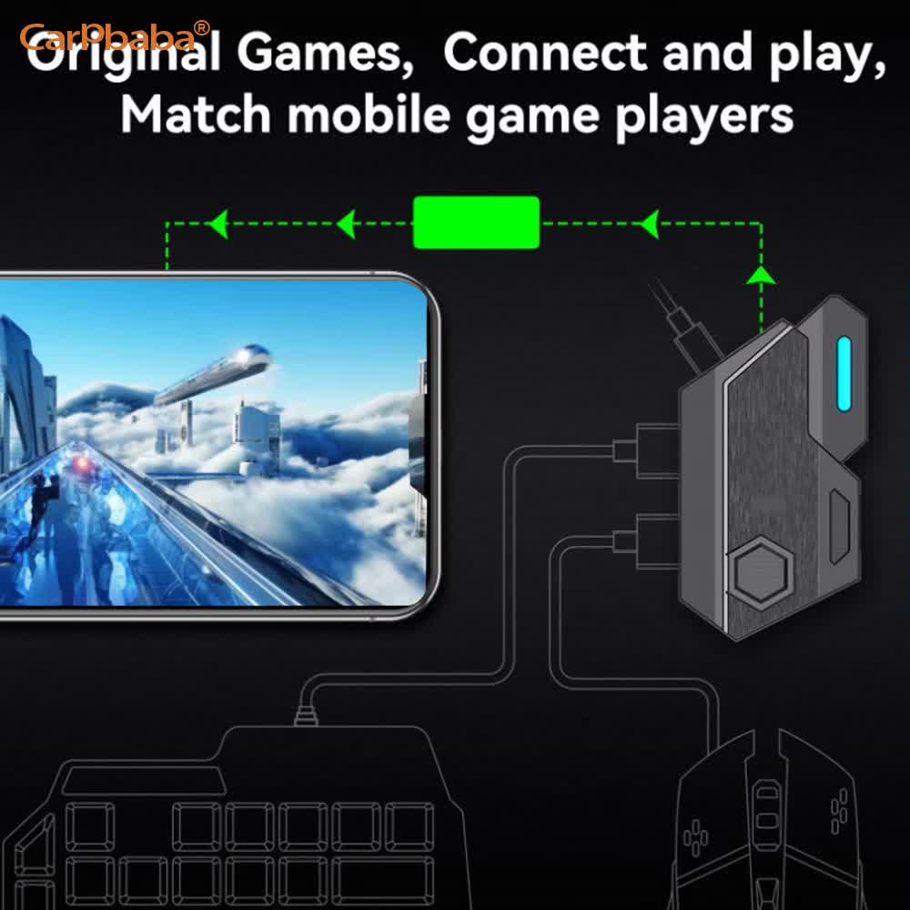 وحدة تحكم ألعاب محمولة PUBG، م - مراجعة Gaming Keyboard And Mouse Converter For Mobile وسعره