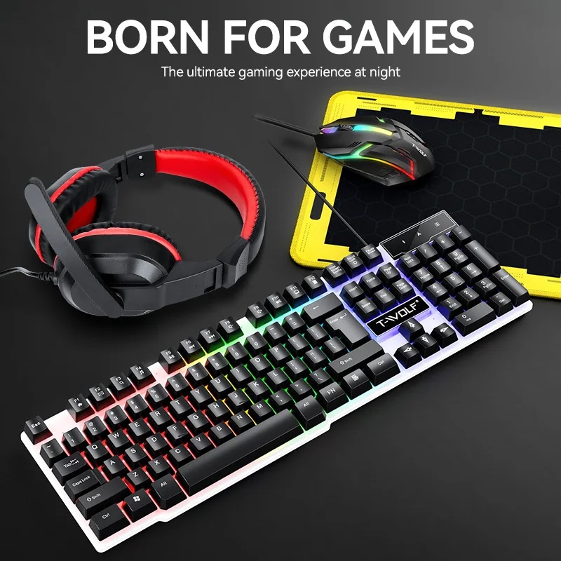 مجموعة لوحة مفاتيح وفأرة USB ج - مراجعة Gaming Keyboard And Mouse Combo وسعره