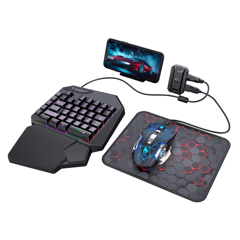 مجموعة لوحة مفاتيح وماوس للألع - مراجعة Gaming Keyboard And Mouse Converter For Mobile وسعره