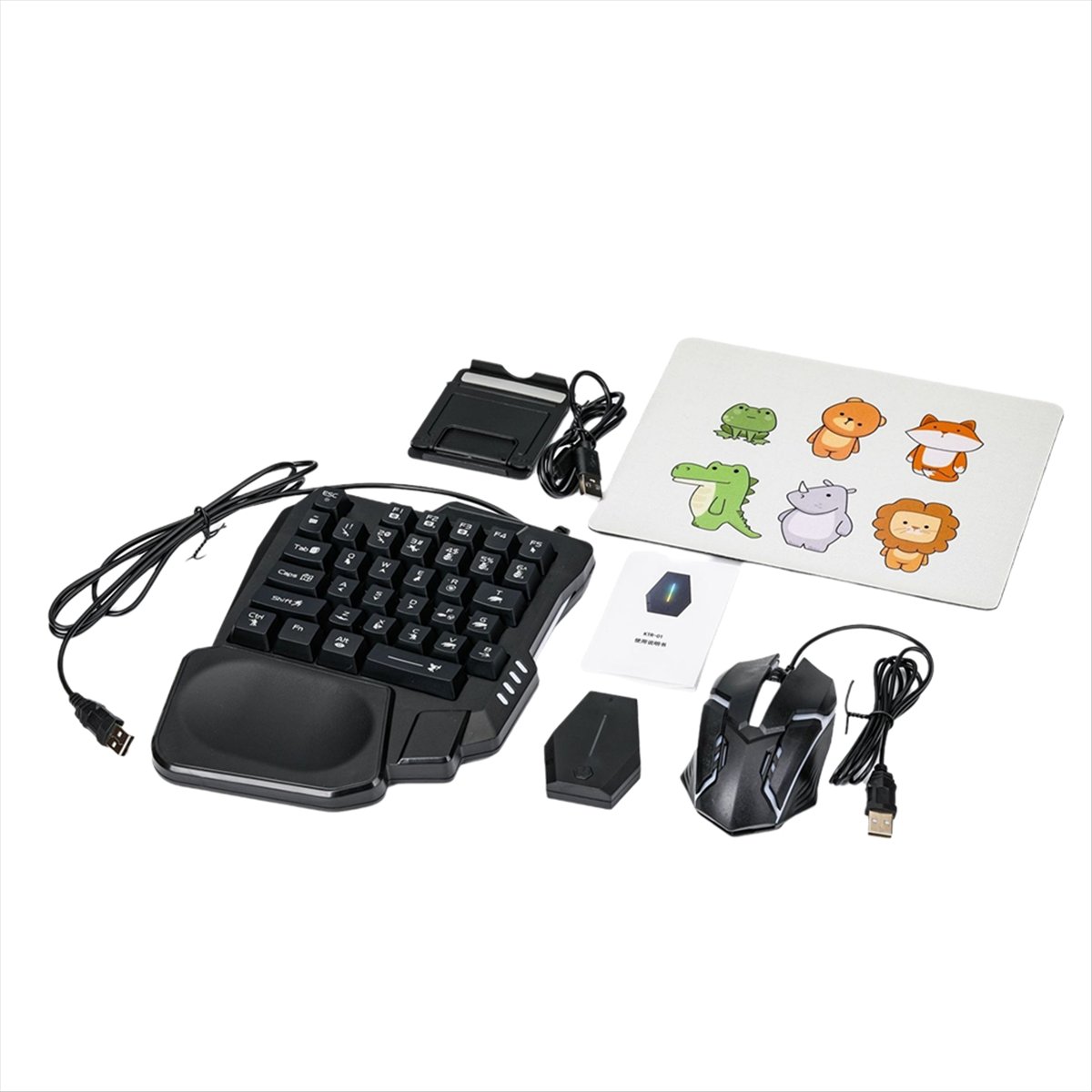 ★ ▲   لوحة مفاتيح ألعاب RGB مر - مراجعة Gaming Keyboard And Mouse Converter For Mobile وسعره