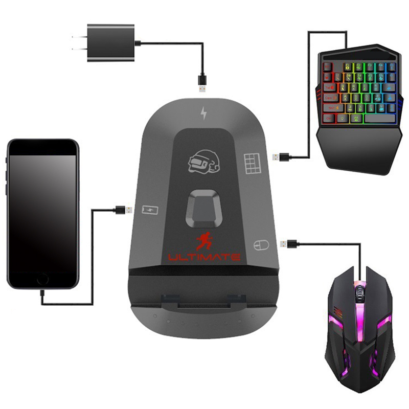 B03B-PUBG وحدة تحكم غمبد المحم - مراجعة Gaming Keyboard And Mouse Converter For Mobile وسعره