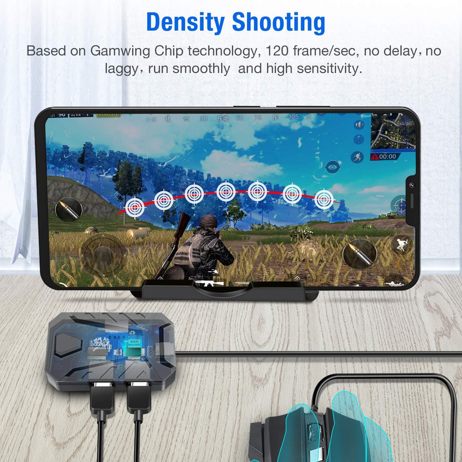 محول ألعاب الهاتف المحمول مجمو - مراجعة Gaming Keyboard And Mouse Converter For Mobile وسعره