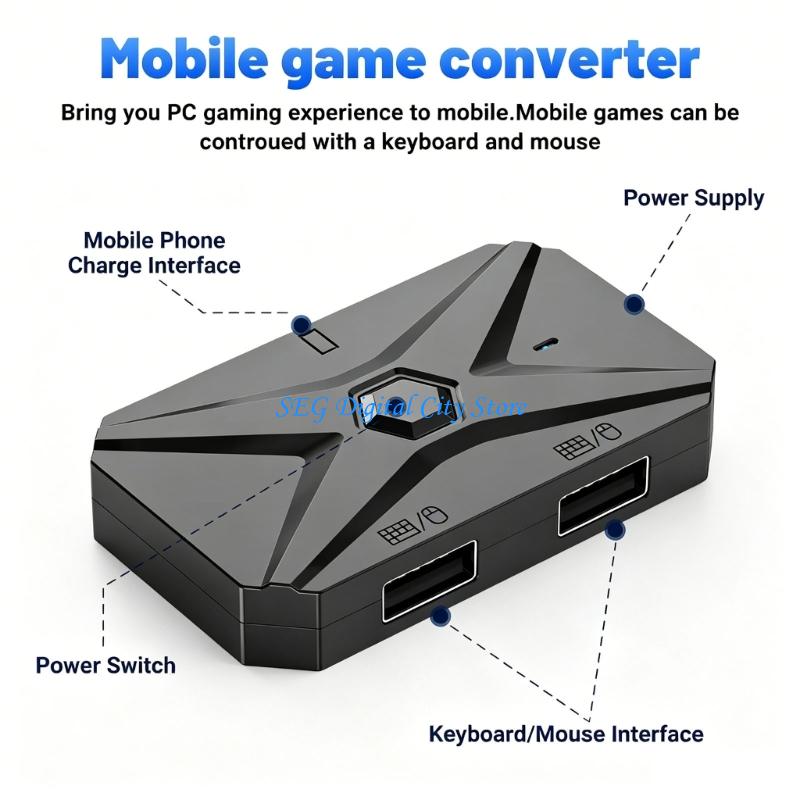 محول ماوس لوحة مفاتيح ألعاب ال - مراجعة Gaming Keyboard And Mouse Converter For Mobile وسعره