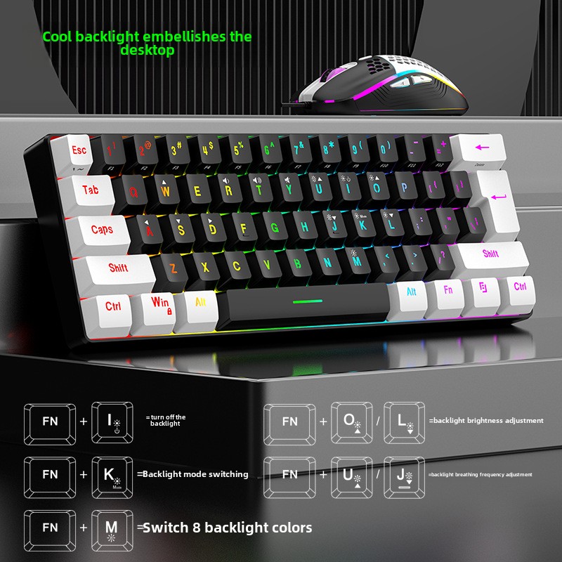 مجموعات لوحة مفاتيح وماوس للأل - مراجعة Keyboard Mouse Bundle Gaming وسعره